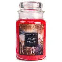 Village Candle Vonná sviečka v skle - Unicorn Dreams - Sny jednorožca, veľká