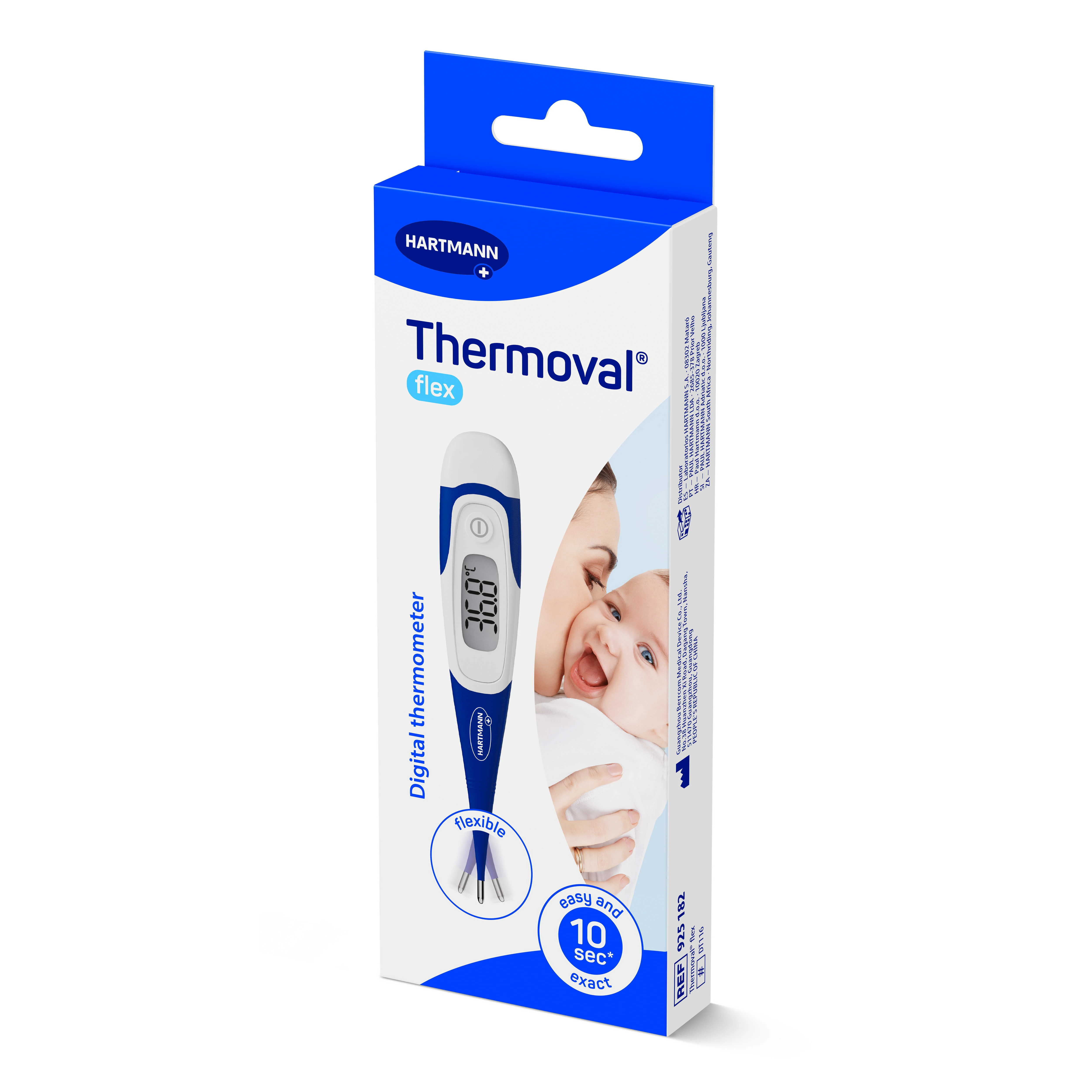 Thermoval flex digitálny teplomer so zvukovým alarmom horúčky a flexibilnou špičkou 1 ks