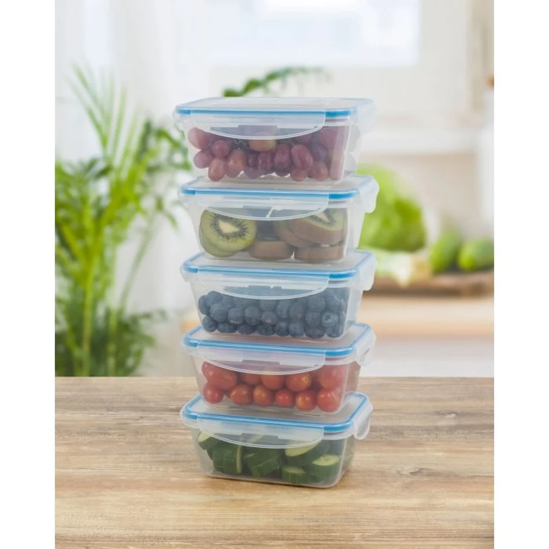 Classbach FHD 4007 sada 5 dóz na potraviny 5x1 l, plast, obdĺžnikové