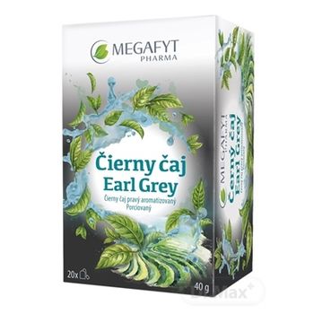 MEGAFYT Čierny čaj Earl Grey 20×2 g (40 g), porciovaný čaj