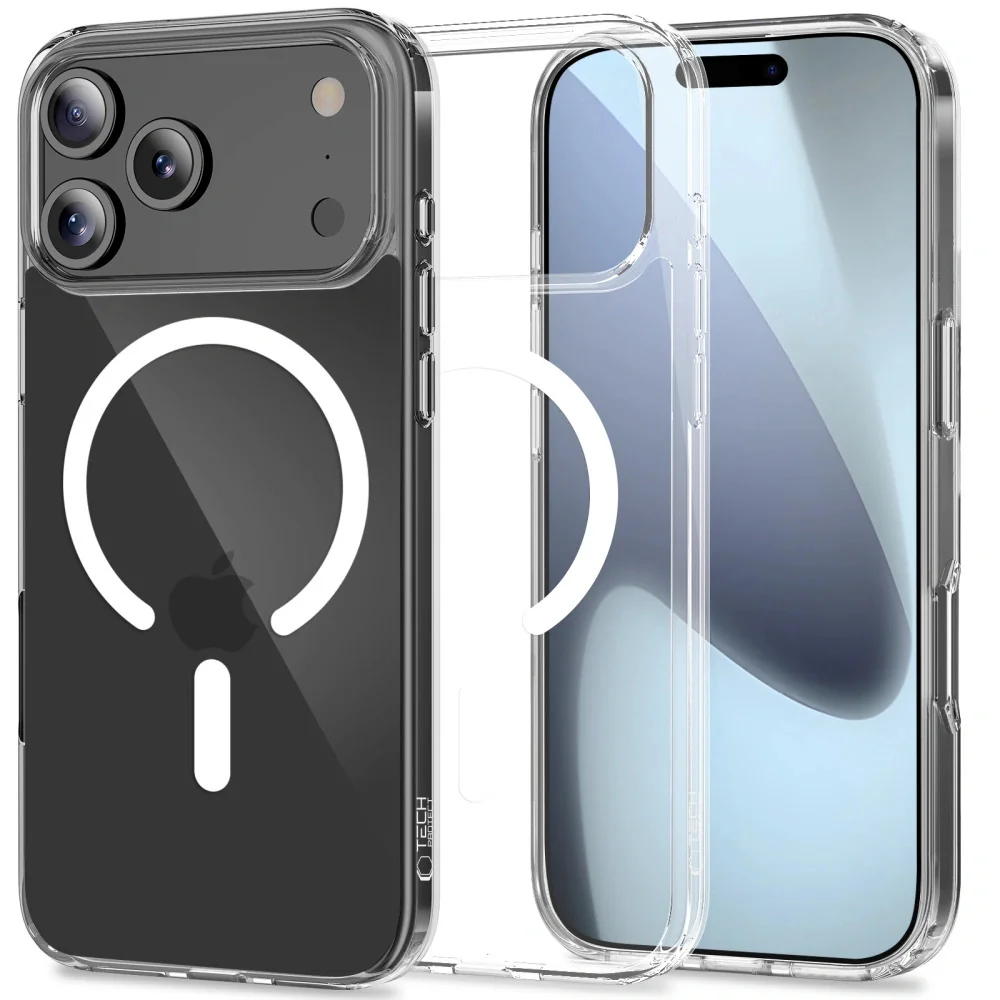 Tech-Protect FlexAir Hybrid MagSafe kryt na iPhone 17 Pro, priesvitný