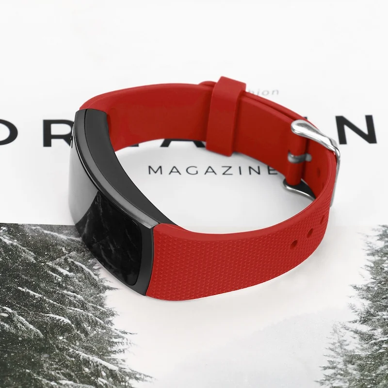 BStrap Silicone Land remienok na Samsung Gear Fit 2 red