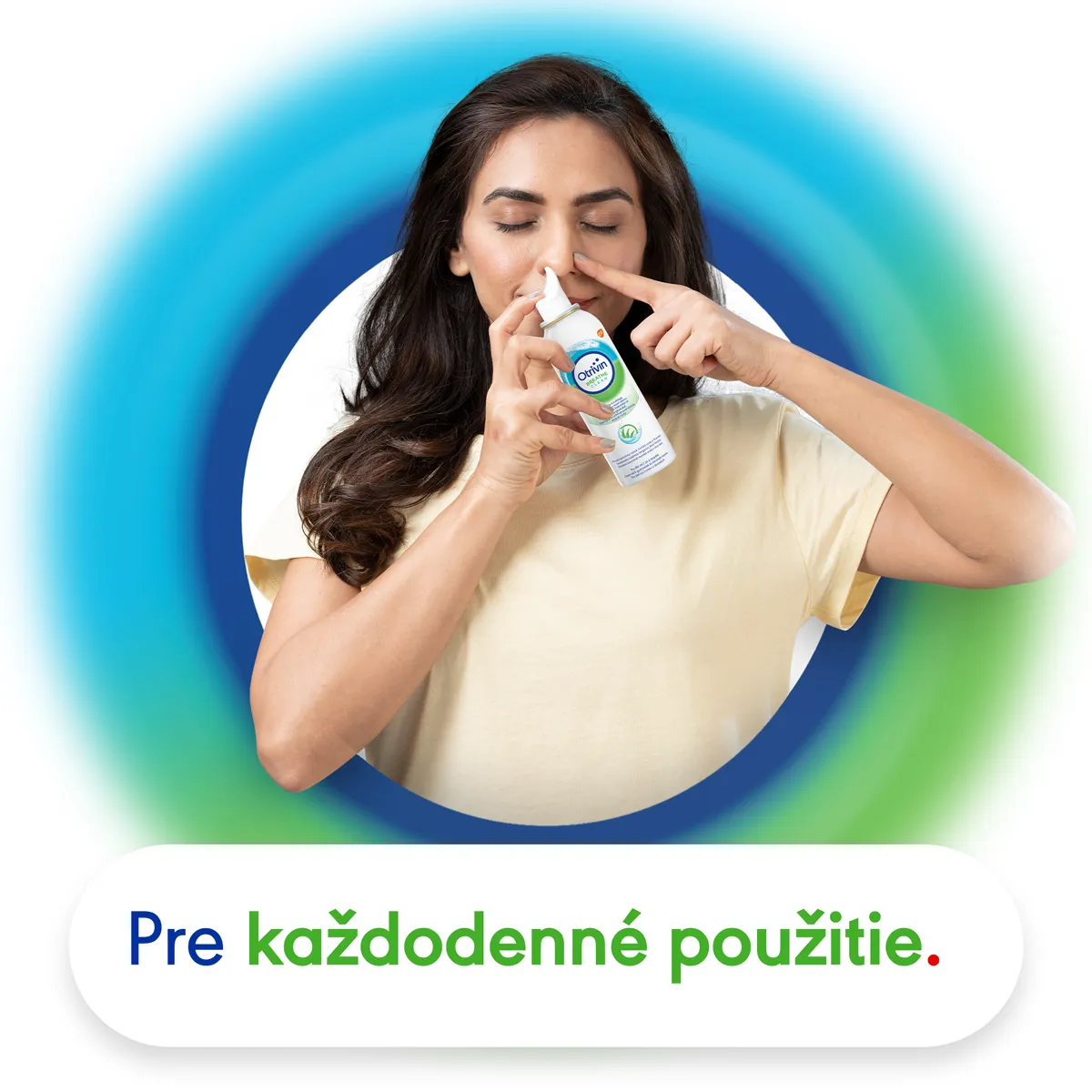 Otrivin Breathe Clean s Aloe vera 1x100 ml, izotonická morská voda na čistenie nosa