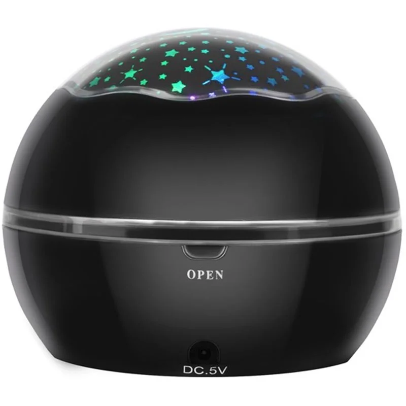 Svietidlo hviezdne nebo DREAM ROTATING BLACK