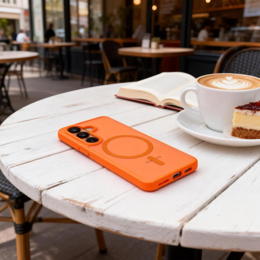 Tech-Protect MagMat MagSafe kryt na Samsung Galaxy S26, oranžový