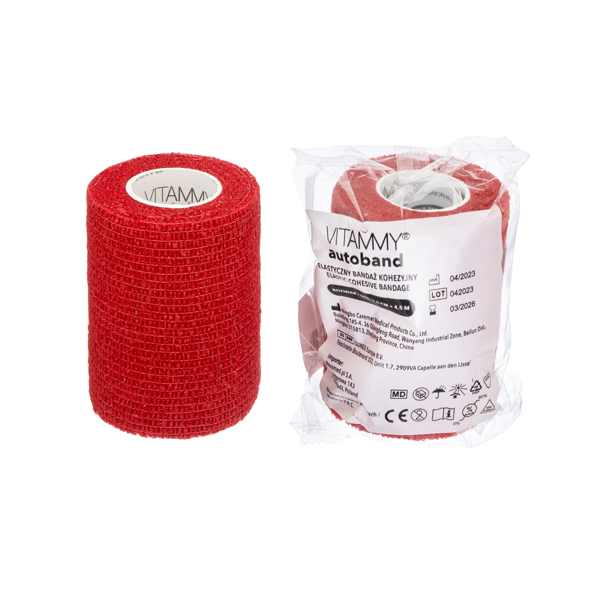 VITAMMY Autoband samolepiaca bandáž červená 7,5 cm x 450 cm