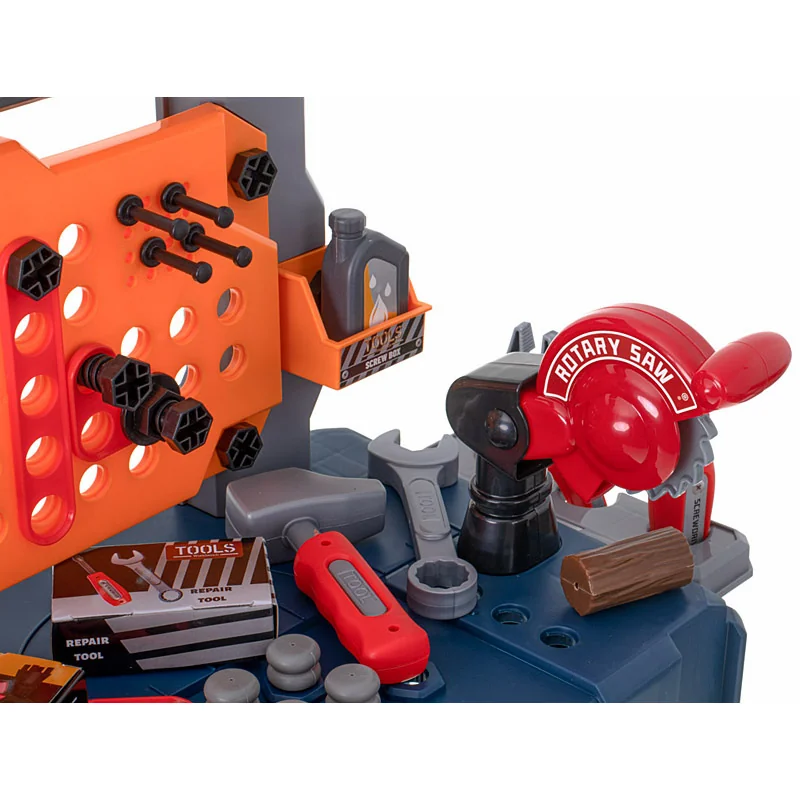 Sada detský stolík s náradím MOBILE TOOL TABLE 8035B 65ks