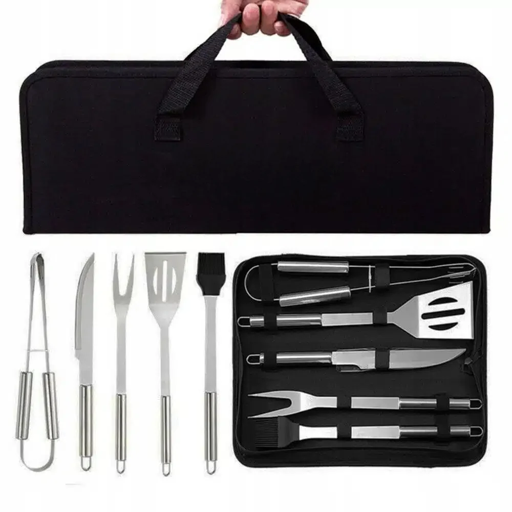 MG Grill Set V1 príslušenstvo na grilovanie, strieborné