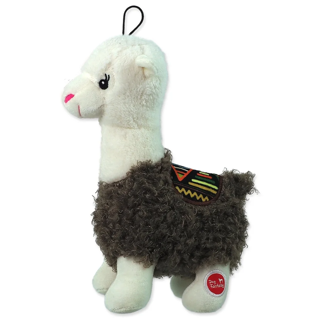Hračka Dog Fantasy Stuffed Toy lama pískacia mix farieb 26cm