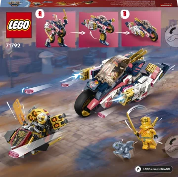 LEGO® NINJAGO® 71792 Sora a jeho transformačný motorobot 1×1 ks, lego stavebnica