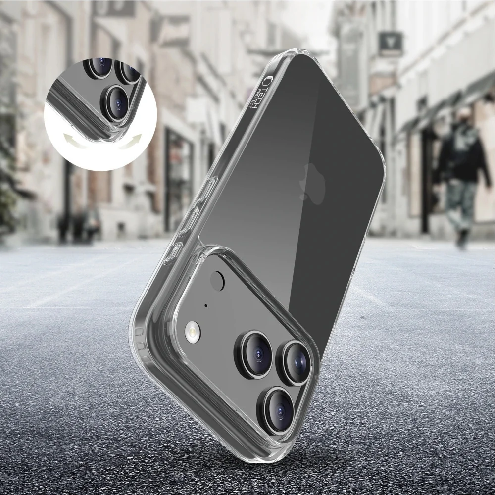 Tech-Protect FlexAir Hybrid kryt na iPhone 17 Pro, priesvitný