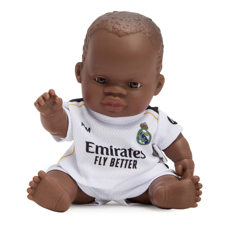 Miniland Realistická bábika Real Madrid – Chlapček (Afričan), 21 cm