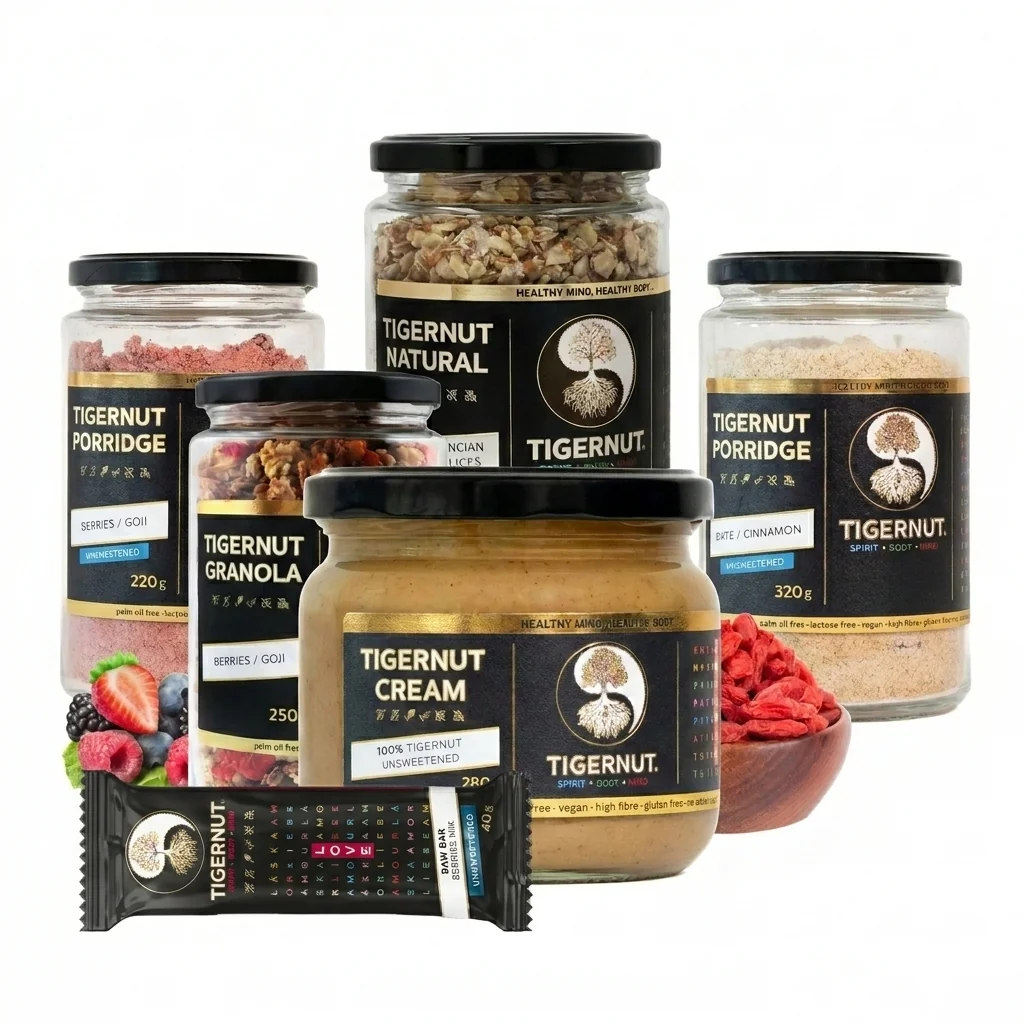 TIGERNUT Balík produktov + 100 % Krém ako darček DARČEK - 100 % Krém TIGERNUT