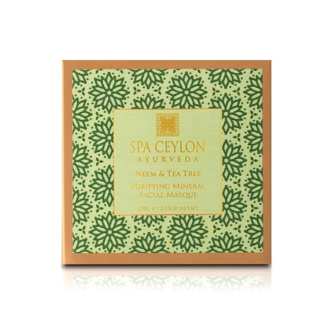 Minerálna čistiaca pleťová maska Neem & Tea Tree 100 g, Neem a čajovník