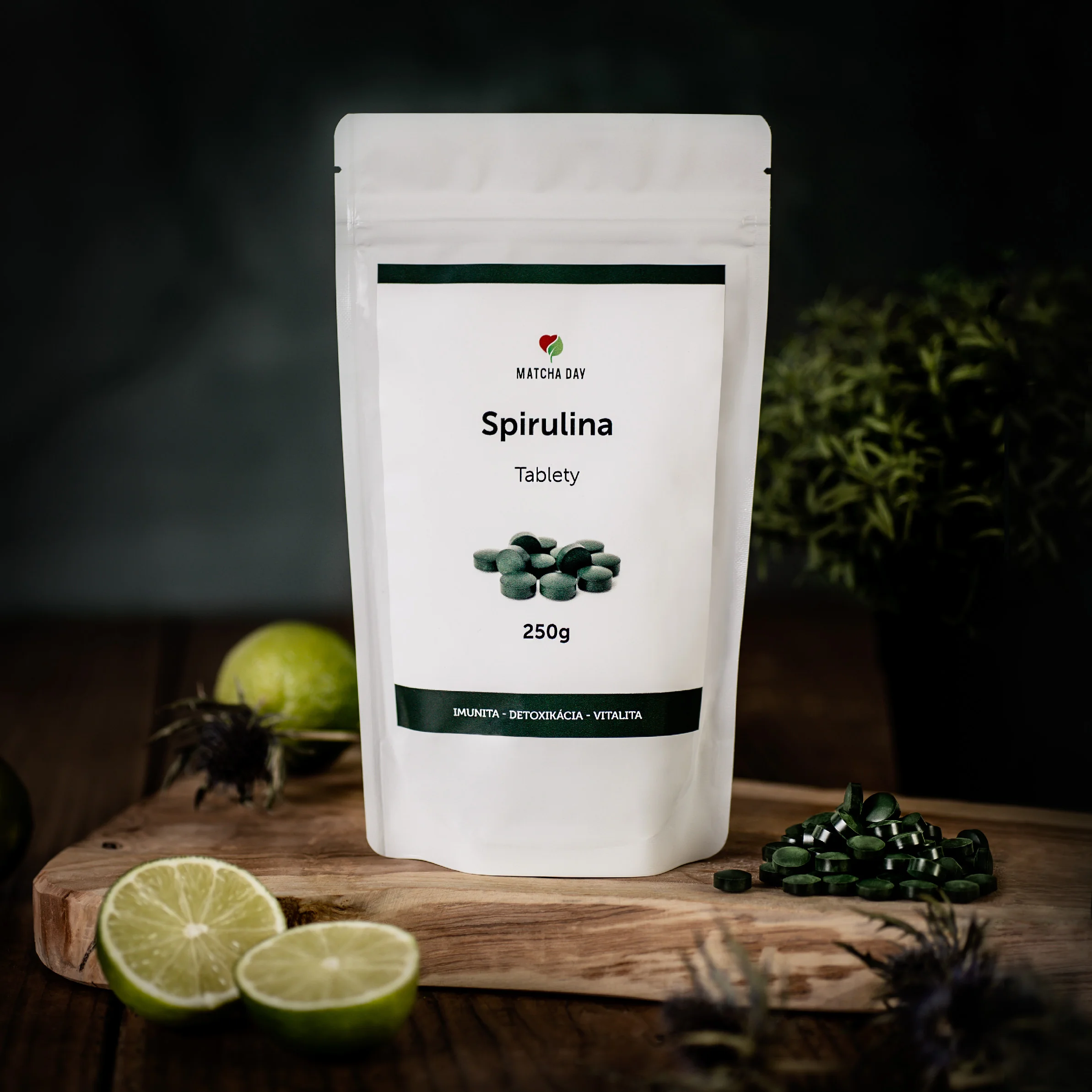 MatchaDay - Spirulina 250g - 500 tabliet 500x tbl spirulina, výživový doplnok