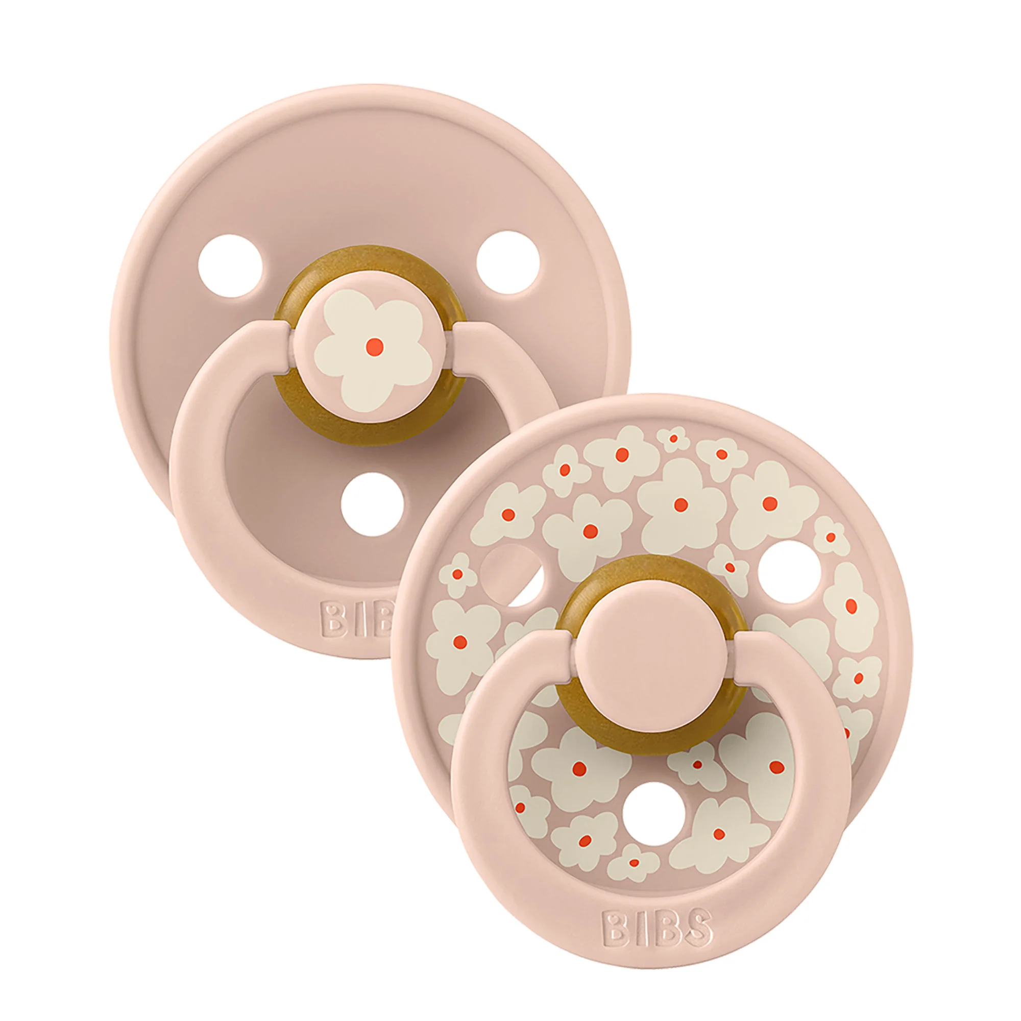 BIBS STUDIO Colour Jasmine cumlíky z prírodného kaučuku 2ks veľkosť 1 - Blush Mix