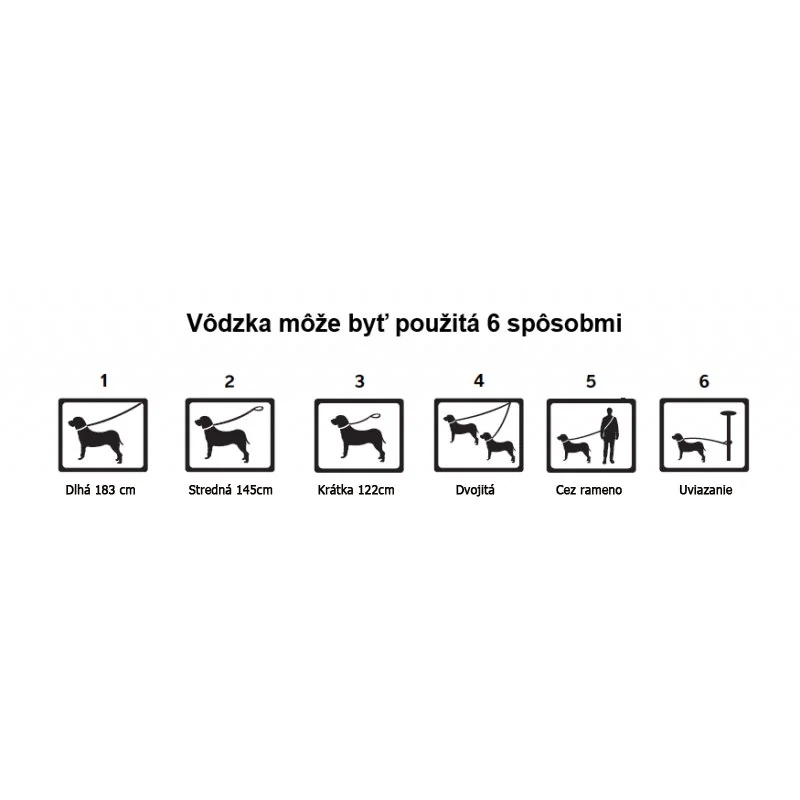 Prepínacie vodítko Red Dingo sivé, šírka: 25 mm