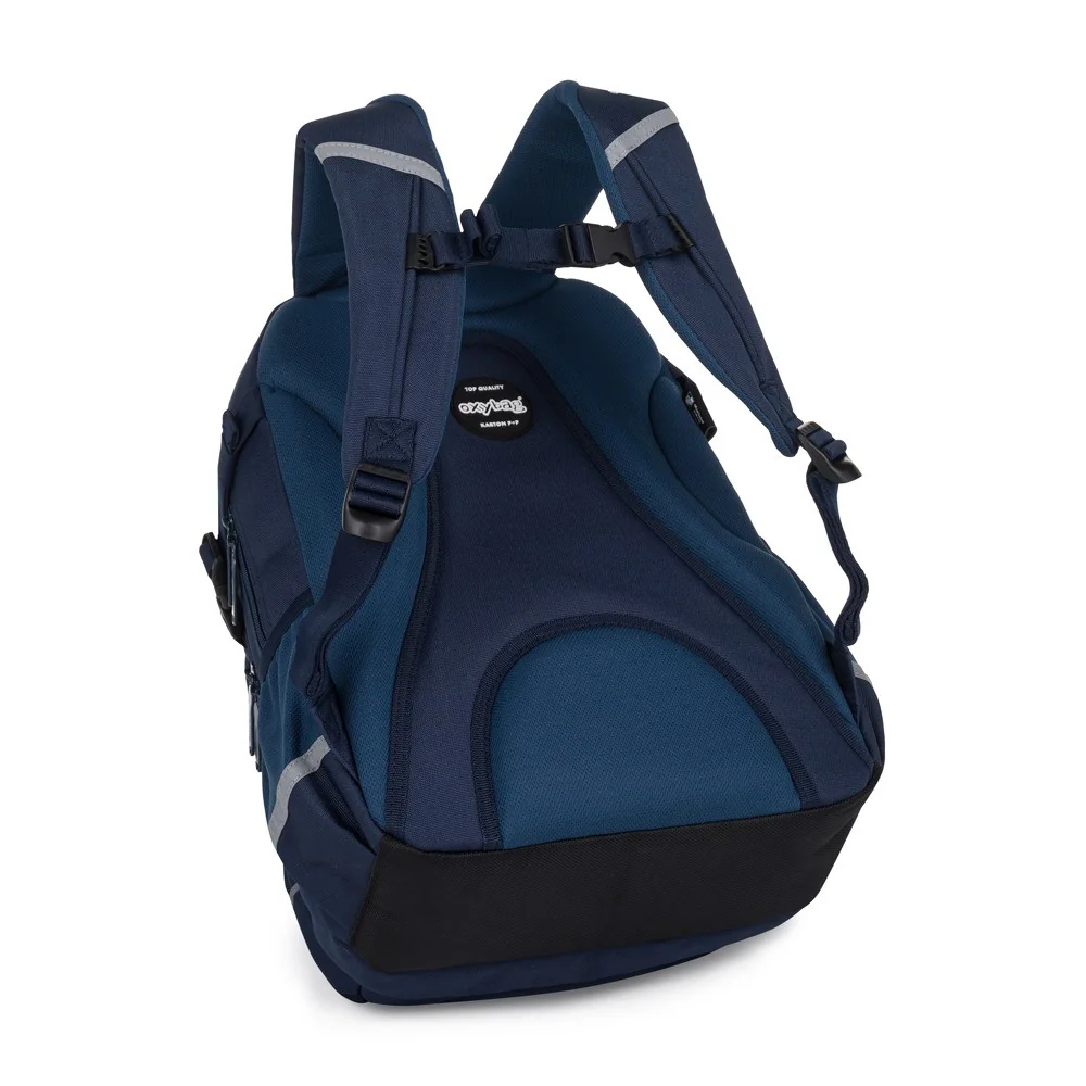 Študentský batoh OXY SCOOLER Blue Modrý, ergonomický
