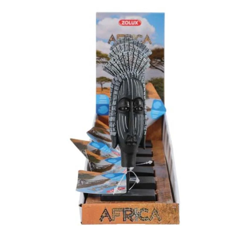 ZOLUX Dekorácia do akvárií africká maska žena M 57x37x180mm