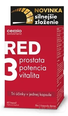 Cemio RED3 1×60 cps, silnejšie zloženie