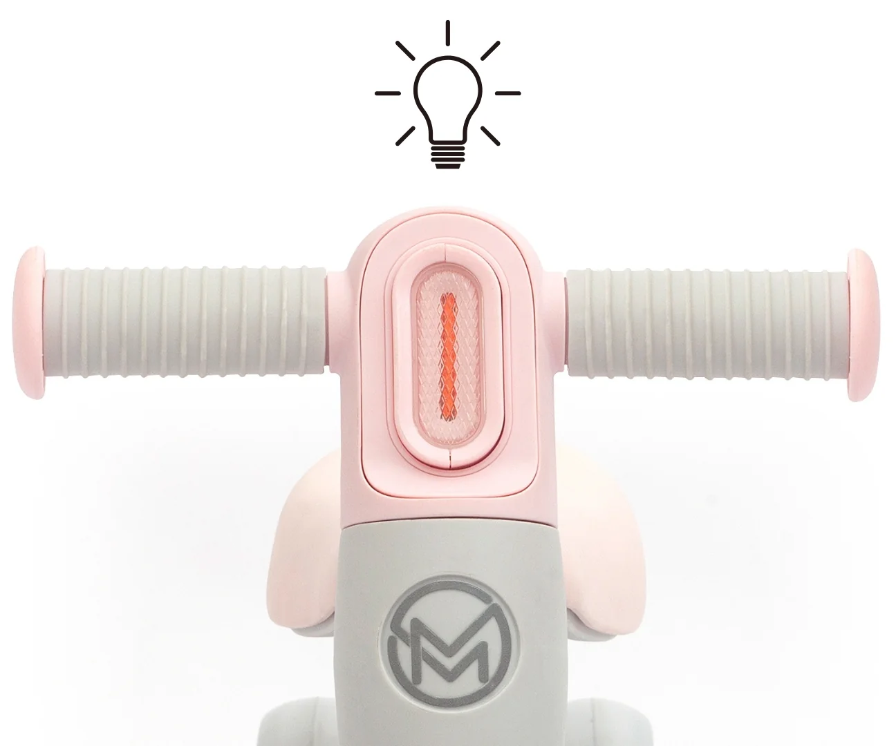 Detská odrážadlo FLIXY s LED svetlom a EVA kolesami (12–36 mesiacov), pink