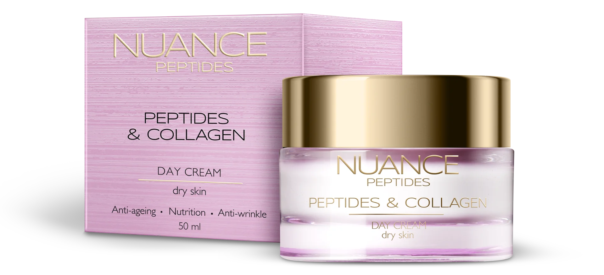 NUANCE PEPTIDES Day Cream Dry skin 1×50 ml, denný krém pre suchú pleť