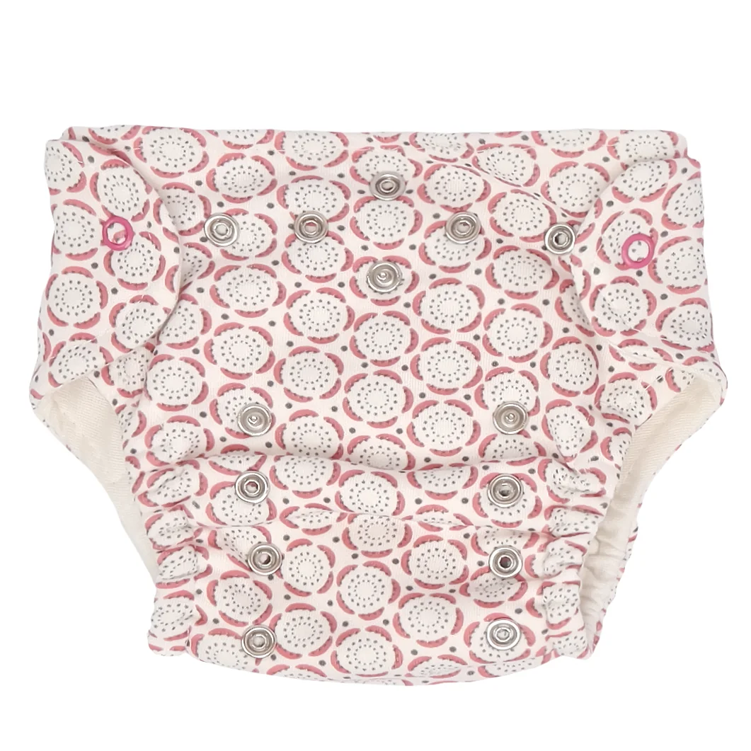 Mamatti Látková plienka EKO sada - nohavičky + 2 x plienka, veľ. 5-14 kg, Rozeta