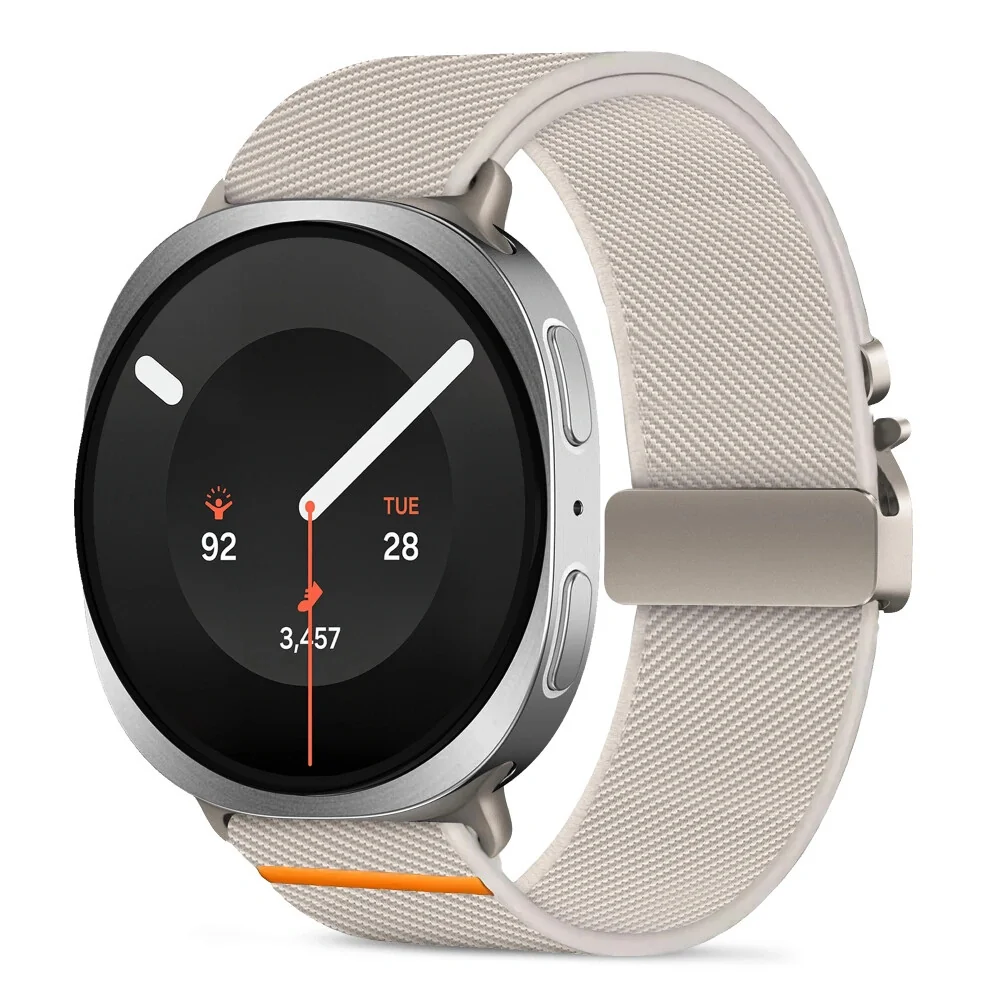 Tech-Protect Nylon Clasp remienok na Samsung Galaxy Watch 8 / 9 / Classic (40 / 44 / 46mm), starlight