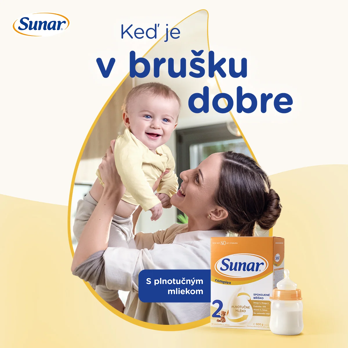 Sunar Complex 1 počiatočné dojčenské mlieko 600 g 1×600 g, mliečna výživa, od narodenia