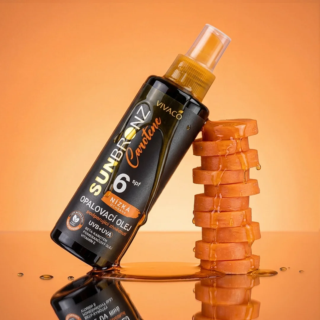 VIVACO SUN BRONZ CAROTENE Opaľovací OLEJ SPF6 150 ml