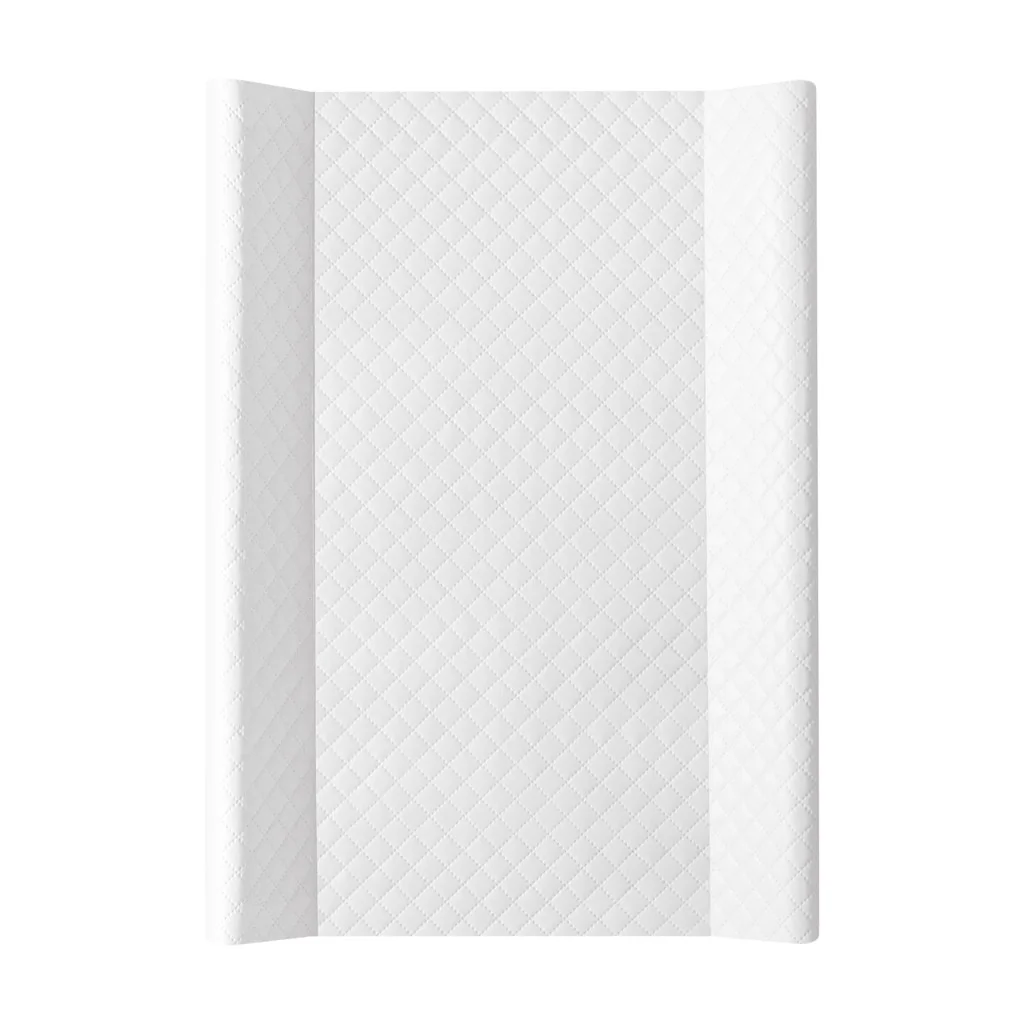 CEBA Podložka prebaľovacia 2-hranná s pevnou doskou (50x70) Comfort Caro Biela 1×1 ks