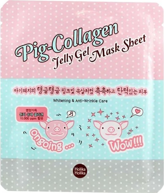 Holika Holika textilná kolagénová pleťová maska Pig Collagen 1×25 ml, textilná kolagénová pleťová maska
