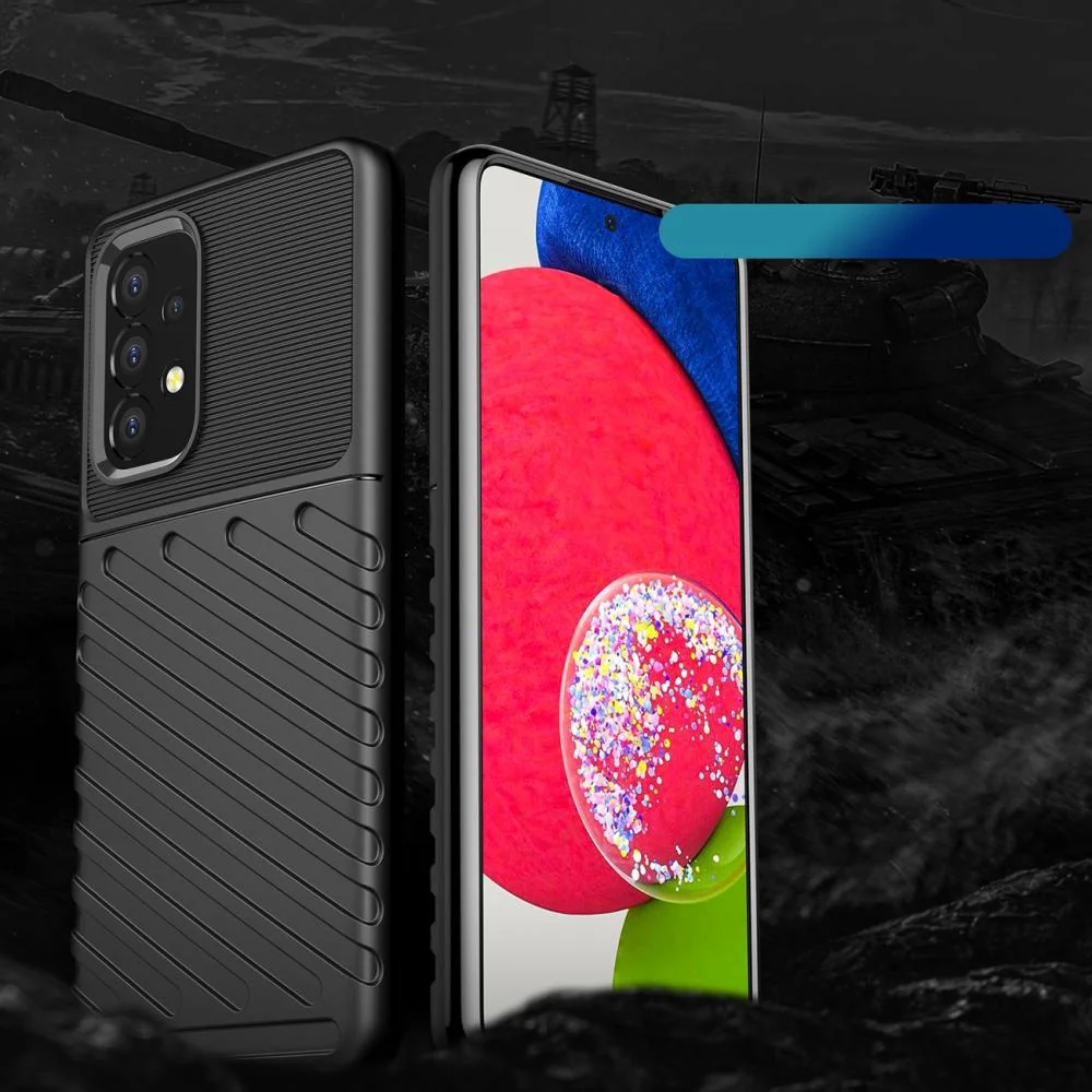 MG Thunder silikónový kryt na Samsung Galaxy A53 5G, čierny
