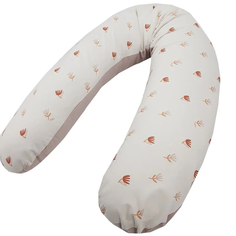 Vankúš na dojčenie velvet Beige Meadow 180cm