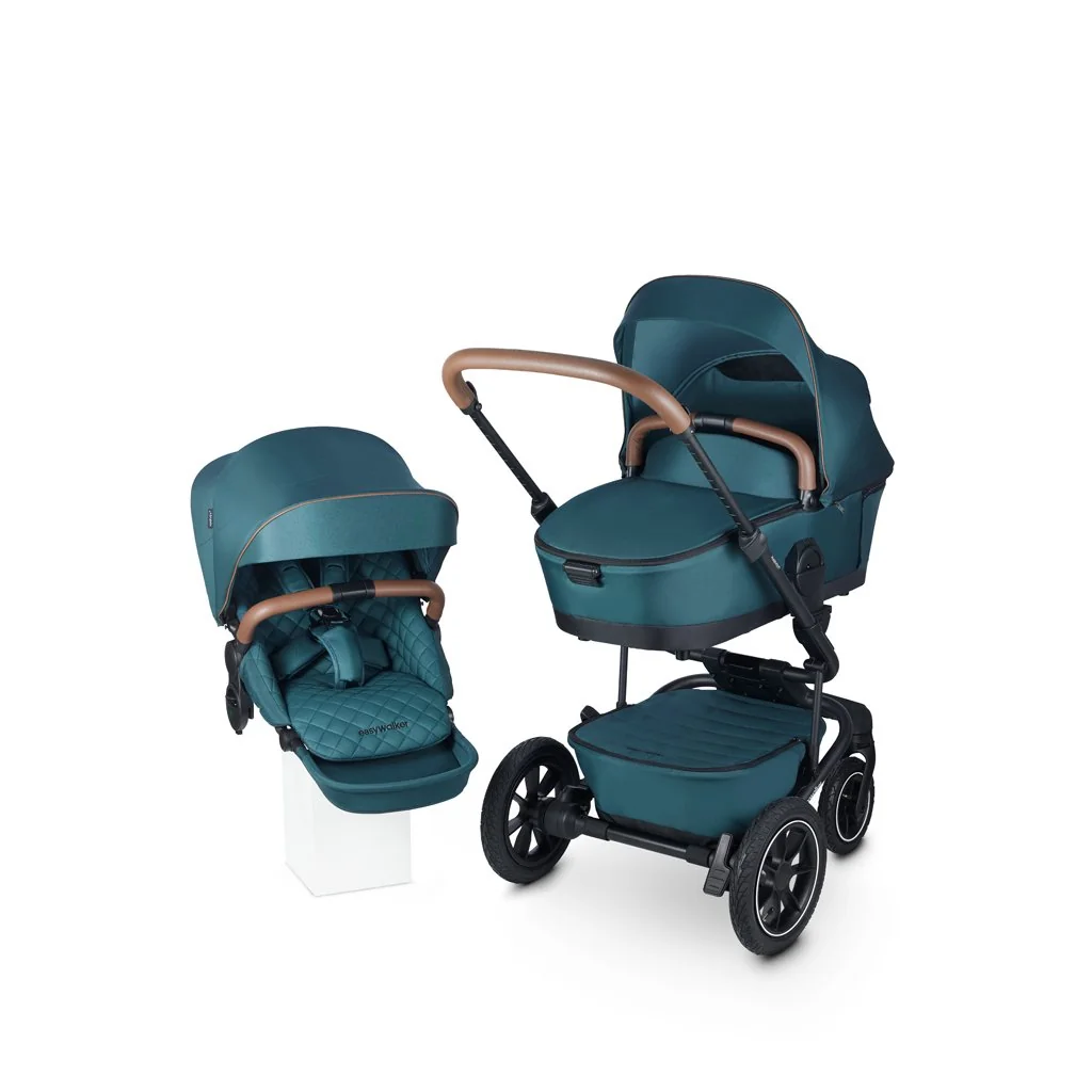 Easywalker Harvey⁵ Premium Jade Green XXL AIR kombinovaný kočík set 