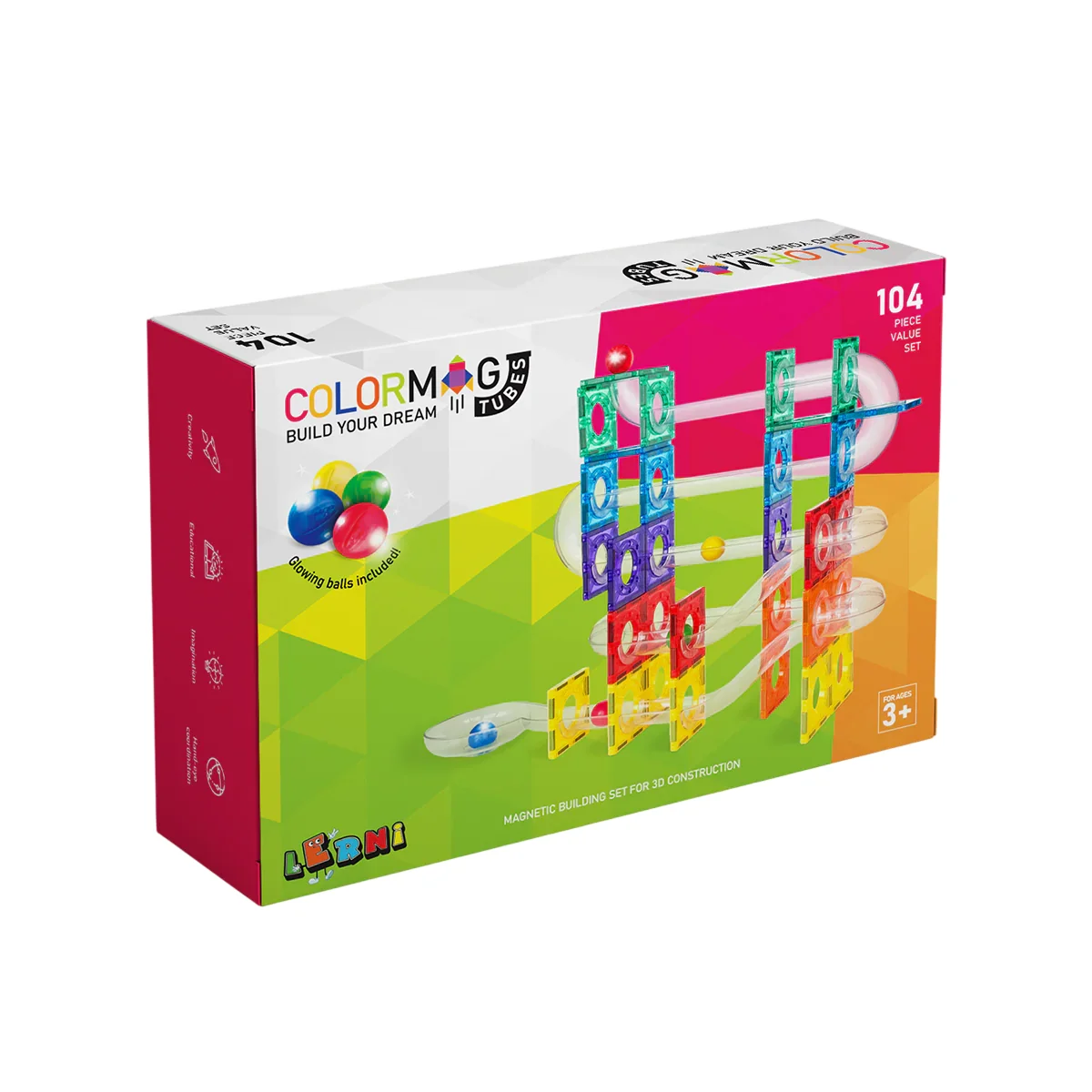 Magnetická stavebnica COLORMAG TUBES