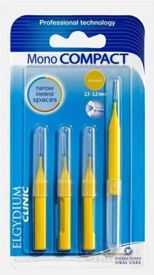 ELGYDIUM CLINIC Mono COMPACT 2,5-2,2 mm 1×4 ks, medzizubné kefky