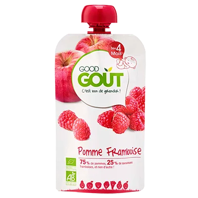 Good Gout BIO Jablko s malinou 1×120 g, kapsa jablko s malinou