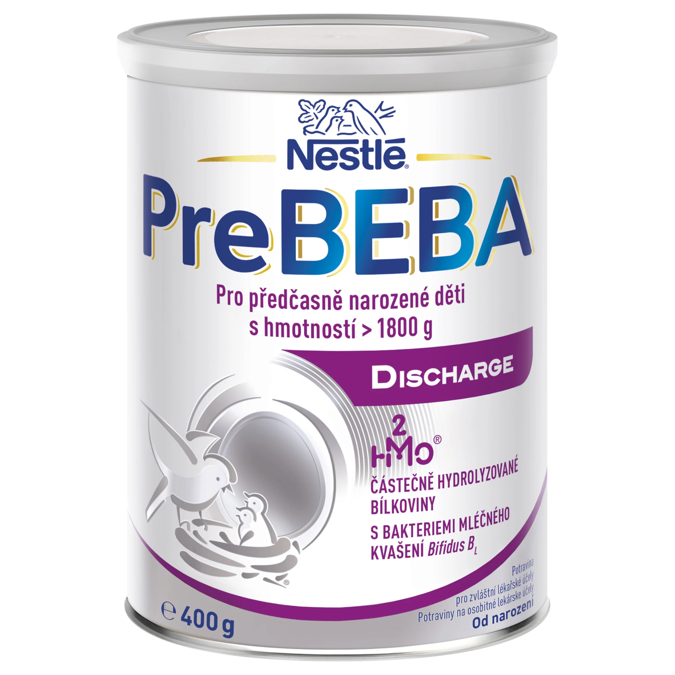 PreBEBA DISCHARGE výživa dojčiat, predčasne narodené deti (inov. 2026) 400 g