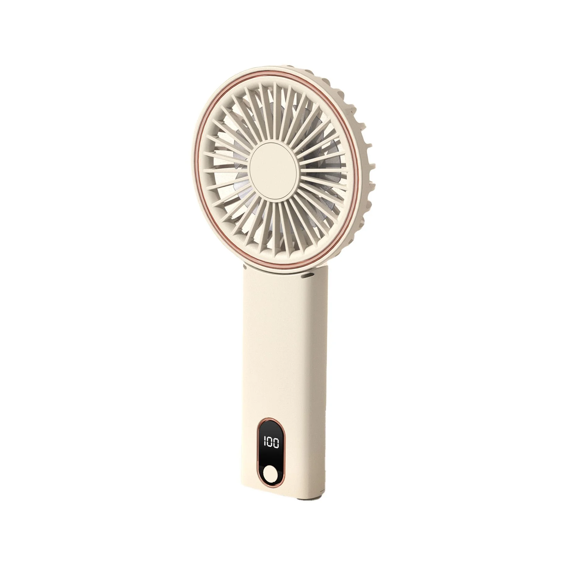Prenosný ventilátor s displejom, béžový