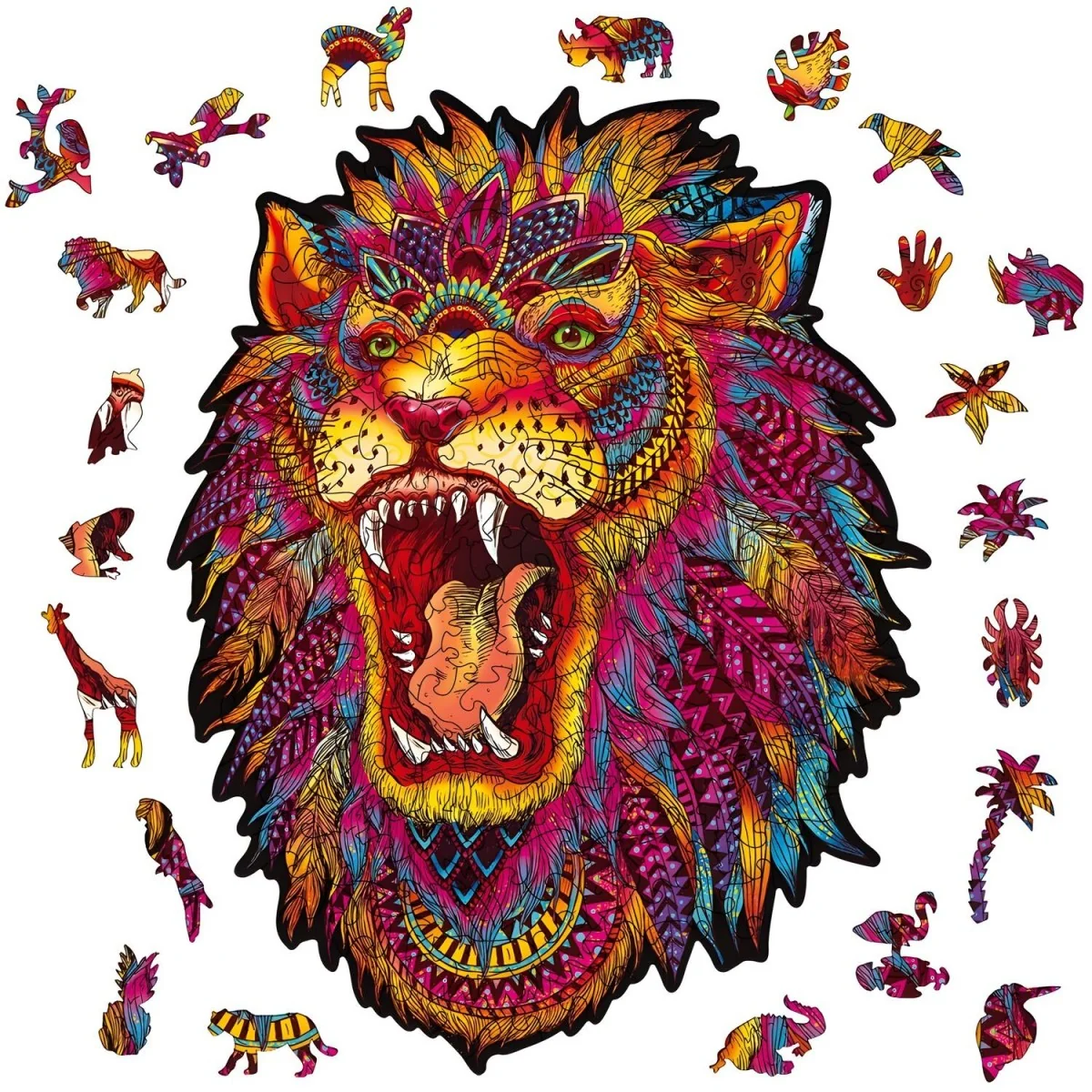 Drevené puzzle Leon 230 dielikov, veľkosť L