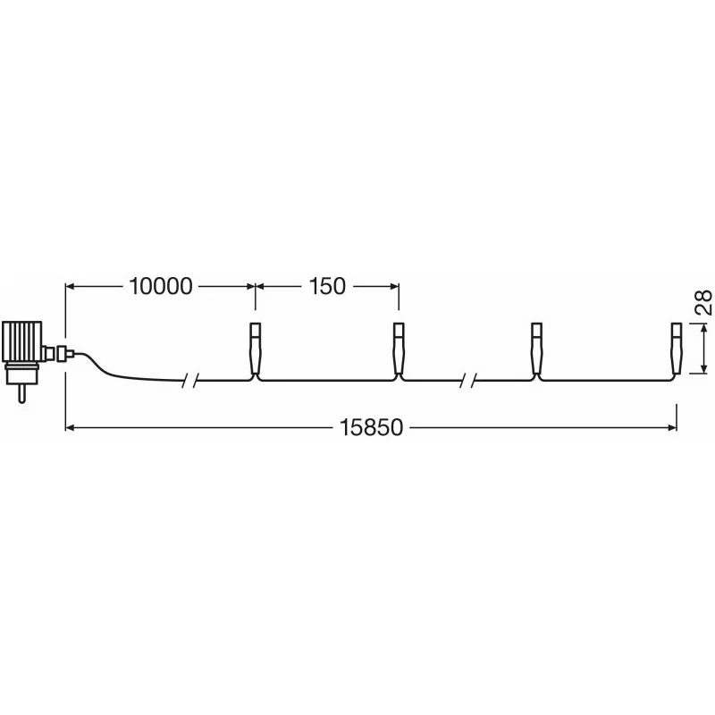 Vianočná súprava LED OSRAM LK40 WW teplá biela
