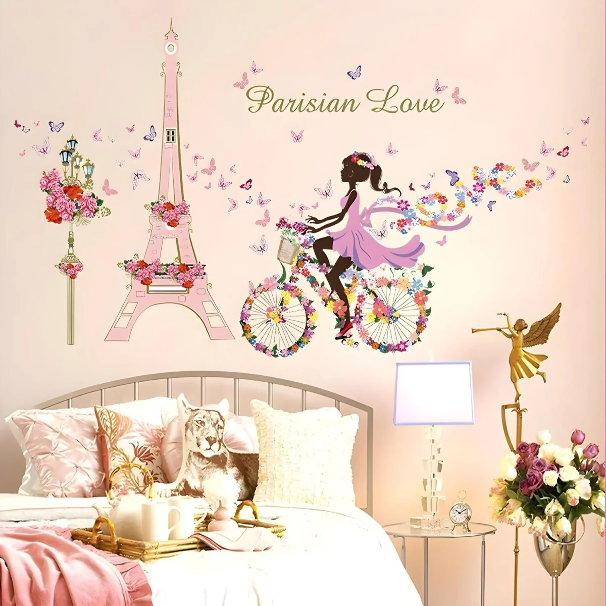 Samolepka na stenu/Tapeta Parisian Love