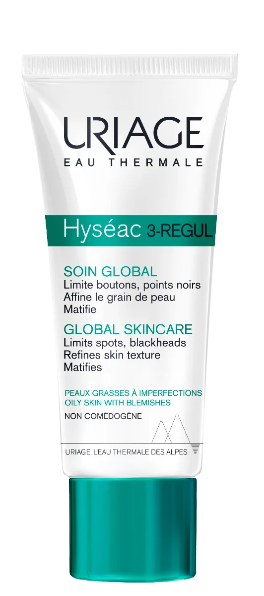 URIAGE HYSÉAC 3-Regul Global Skincare, 40ml 1×40 ml, krém pre mastnú pleť s nedokonalosťami