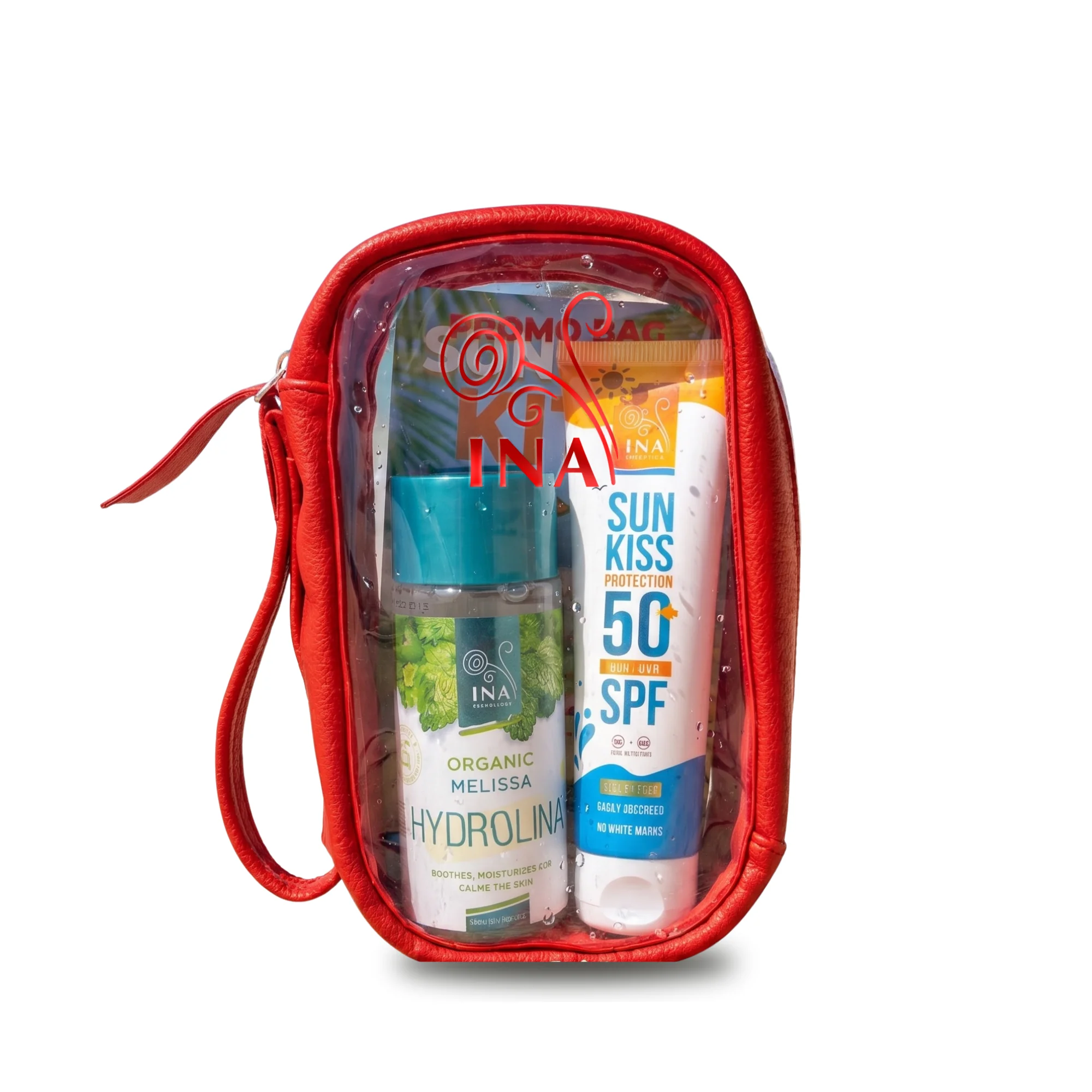 Zvýhodnený set: opaľovací krém SPF 50 + medovková voda - INA Essentials