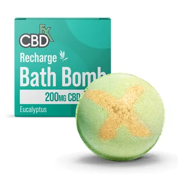 CBDfx Bath Bomb - Recharge 1×1 ks, s obsahom CBD