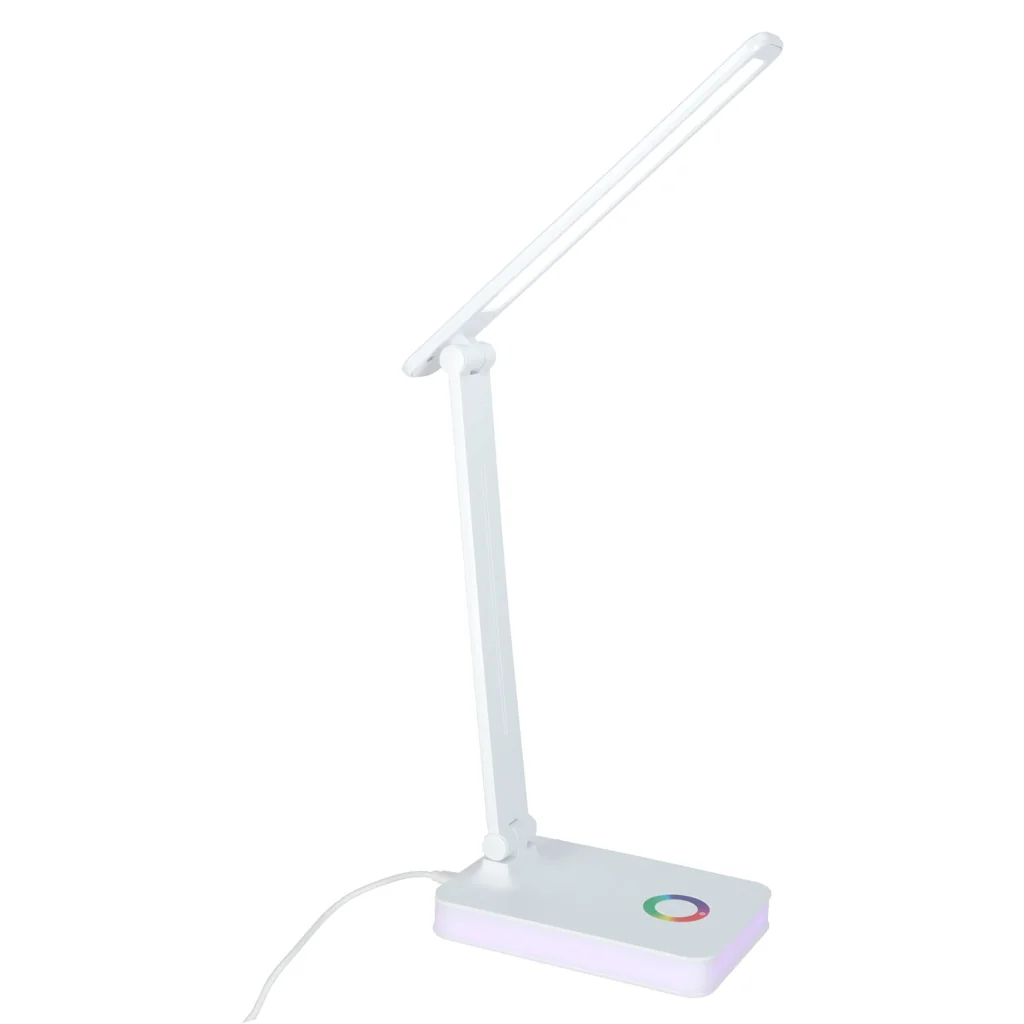 Skladacia stolová LED lampa USB s dotykovým ovládaním a RGB podsvietením