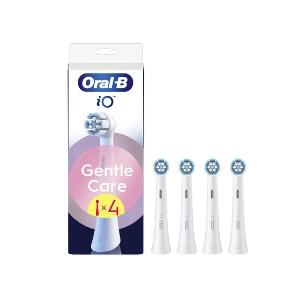 Oral-B iO Series Gentle Care, hlavice zubnej kefky pre citlivé ďasná, biele 4 ks