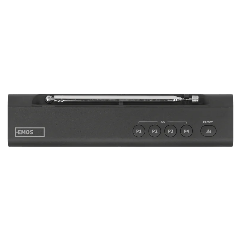 EMOS Prenosné rádio s Bluetooth, MP3, DAB / DAB+ / FM, čierne 1 ks