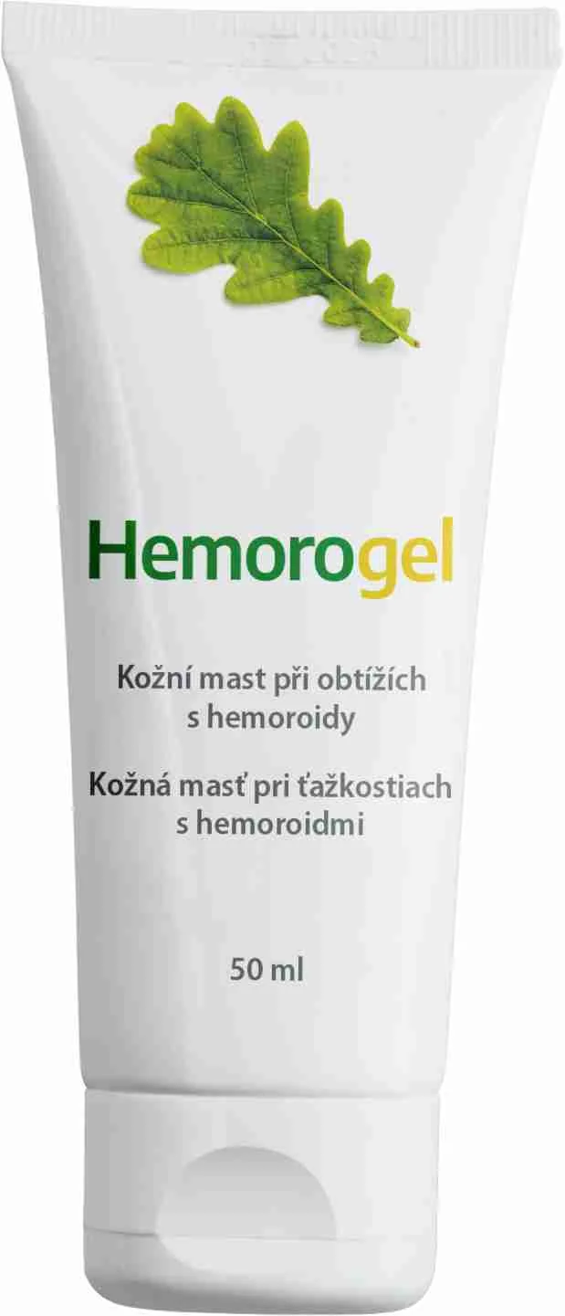 Hemorogel kožná masť pri ťažkostiach s hemoroidmi 1×50 ml, masť
